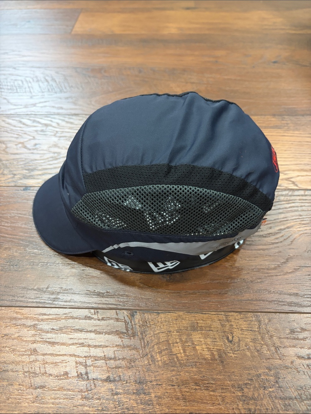 JSP Hardcap Aerolite Navy Mesh Cycling Cap with Reflective Trim